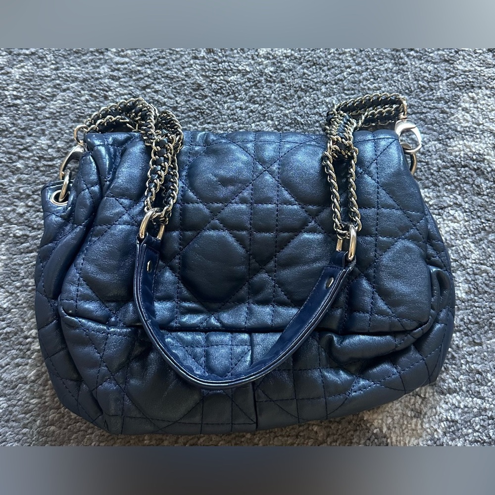 MMS Design Studio Dark Navy Quilted Shoulder Bag